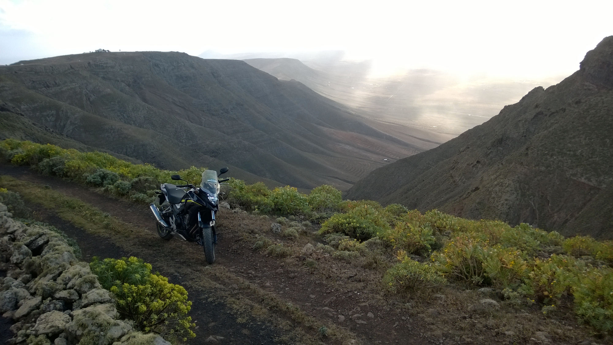 unterwegs mit der Honda CB 500X auf Lanzarote